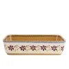 New Large Rectangular Oven Dish Clematis Food Lover'S Gifts
