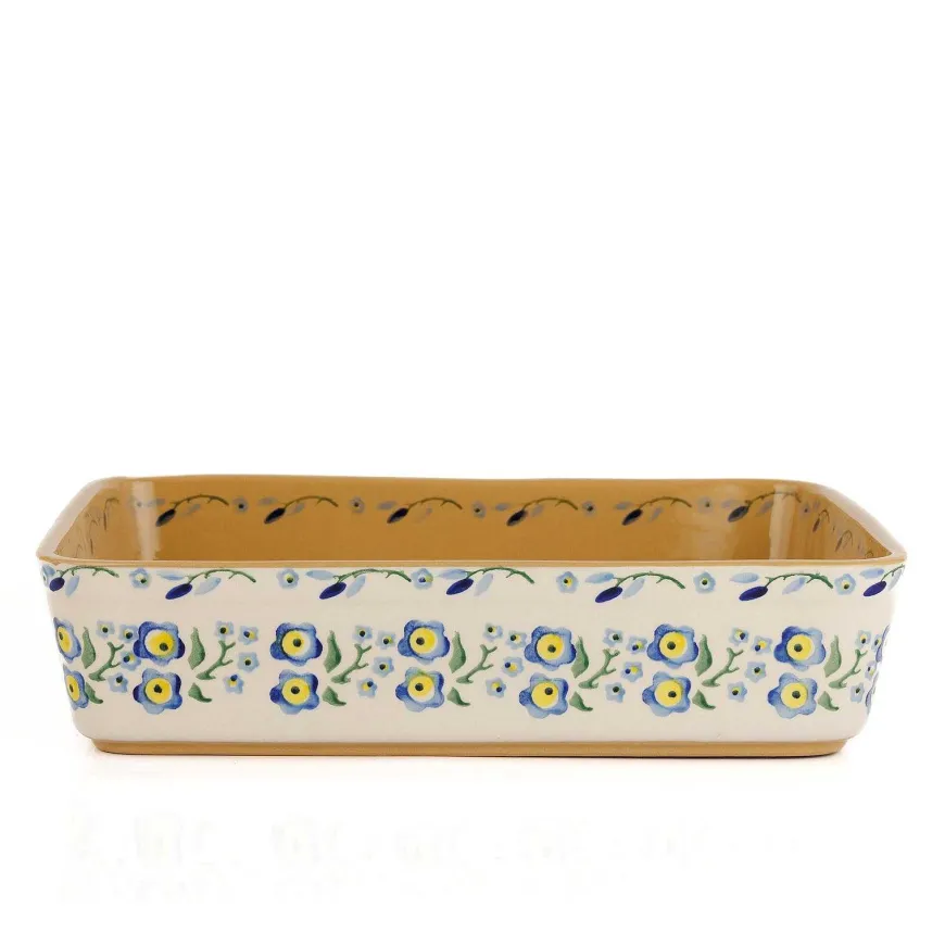 Online Large Rectangular Oven Dish Forget Me Not Mother'S Day