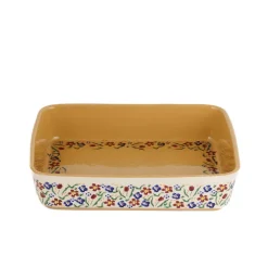 Hot Large Rectangular Oven Dish Wild Flower Meadow Food Lover'S Gifts