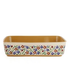Hot Large Rectangular Oven Dish Wild Flower Meadow Wild Flower Meadow