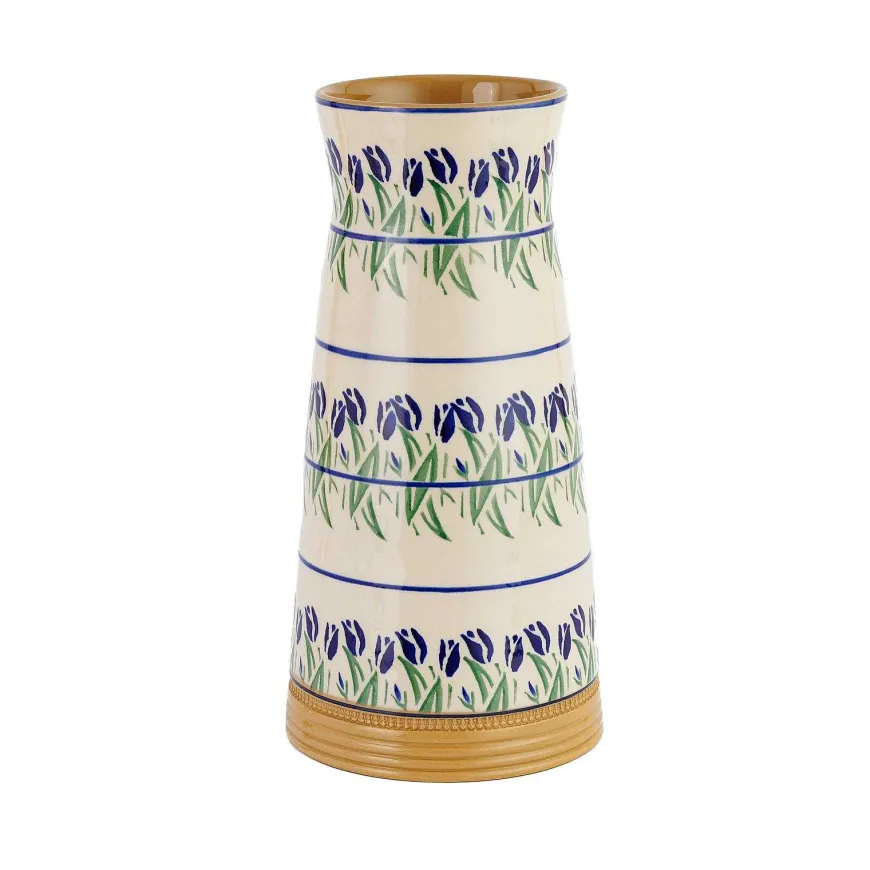 Best Sale Large Tapered Vase Blue Blooms St Patrick'S Day
