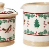 Flash Sale Lidded Sugar Bowl And Small Cylinder Jug Winter Robin Winter Robin