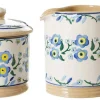 Clearance Lidded Sugar Bowl And Small Cylinder Jug Forget Me Not Mother'S Day