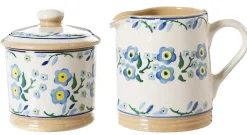 Best Lidded Sugar Bowl And Small Cylinder Jug Forget Me Not Easter