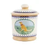 New Lidded Sugar Bowl Dog Landscapes