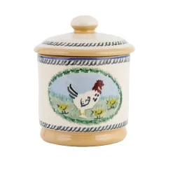 Clearance Lidded Sugar Bowl Hen Landscapes