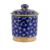 Fashion Lidded Sugar Bowl Lawn Dark Blue Easter