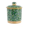 New Lidded Sugar Bowl Lawn Green Christmas