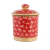 Cheap Lidded Sugar Bowl Lawn Red Christmas