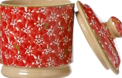 Best Sale Lidded Sugar Bowl Lawn Red Bowls