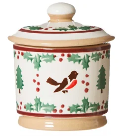 Cheap Lidded Sugar Bowl Winter Robin Bowls