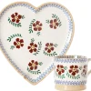 Online Medium Heart Plate And Small Mug Old Rose Old Rose