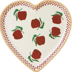 New Medium Heart Plate Apple Plates