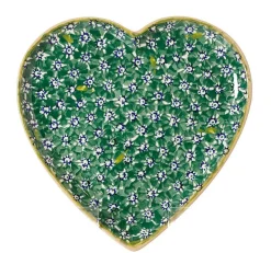 New Medium Heart Plate Green Lawn Mother'S Day