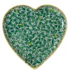 Cheap Medium Heart Plate Green Lawn Plates