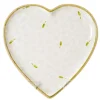 Store Medium Heart Plate White Lawn Plates
