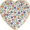 Store Medium Heart Plate Wild Flower Meadow Mother'S Day
