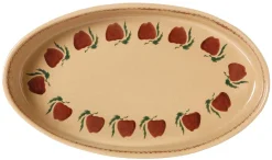 Hot Medium Oval Oven Dish Apple Food Lover'S Gifts