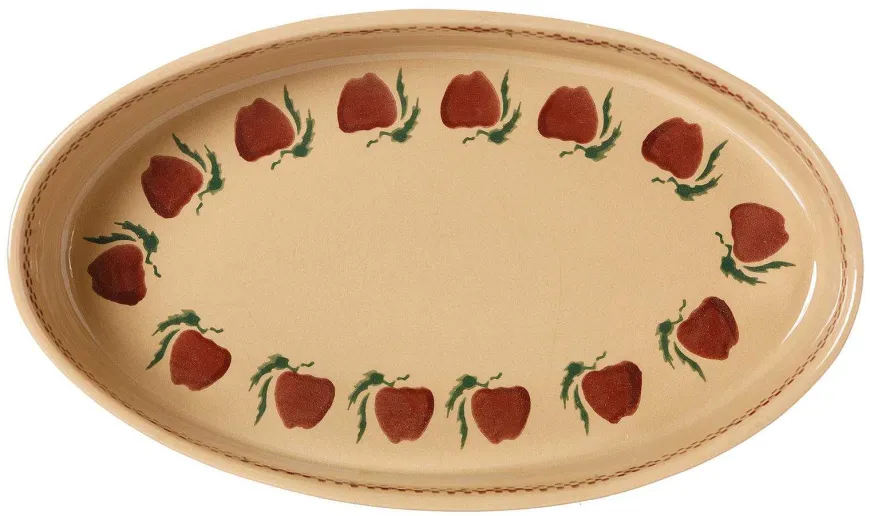 Clearance Medium Oval Oven Dish Apple Apple