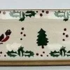 New Medium Oval Oven Dish Winter Robin Food Lover'S Gifts