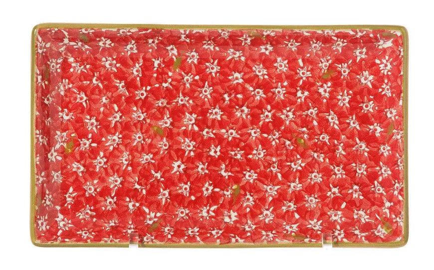 Cheap Medium Rectangle Dish Lawn Red Lawn
