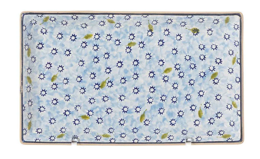 Online Medium Rectangle Dish Lawn Light Blue Lawn