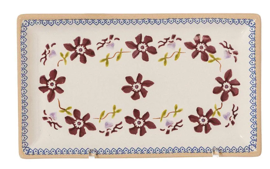 Outlet Medium Rectangle Plate Clematis Clematis