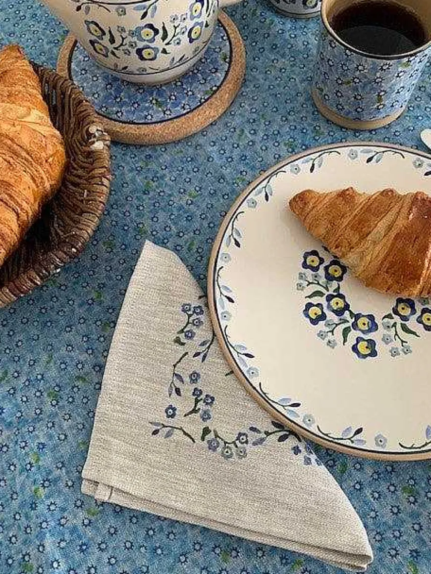 New Napkin Forget Me Not Linen Napkins