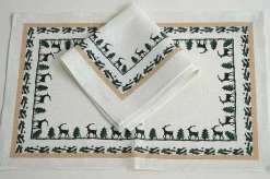 Cheap Napkin Reindeer Linen Reindeer