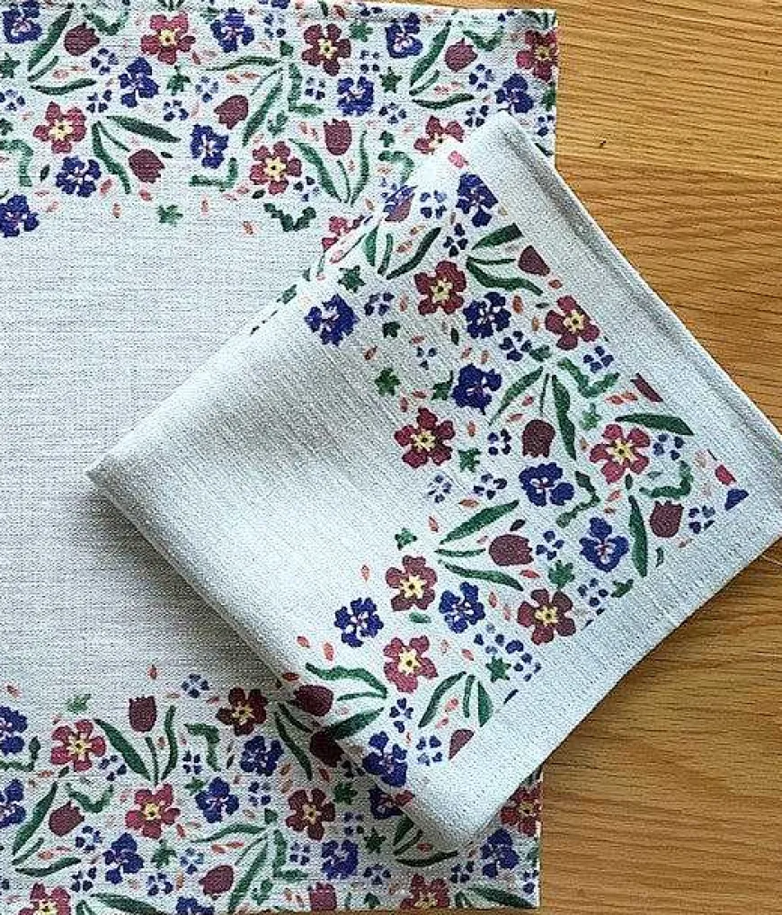 Shop Napkin Wild Flower Meadow Linen Wild Flower Meadow