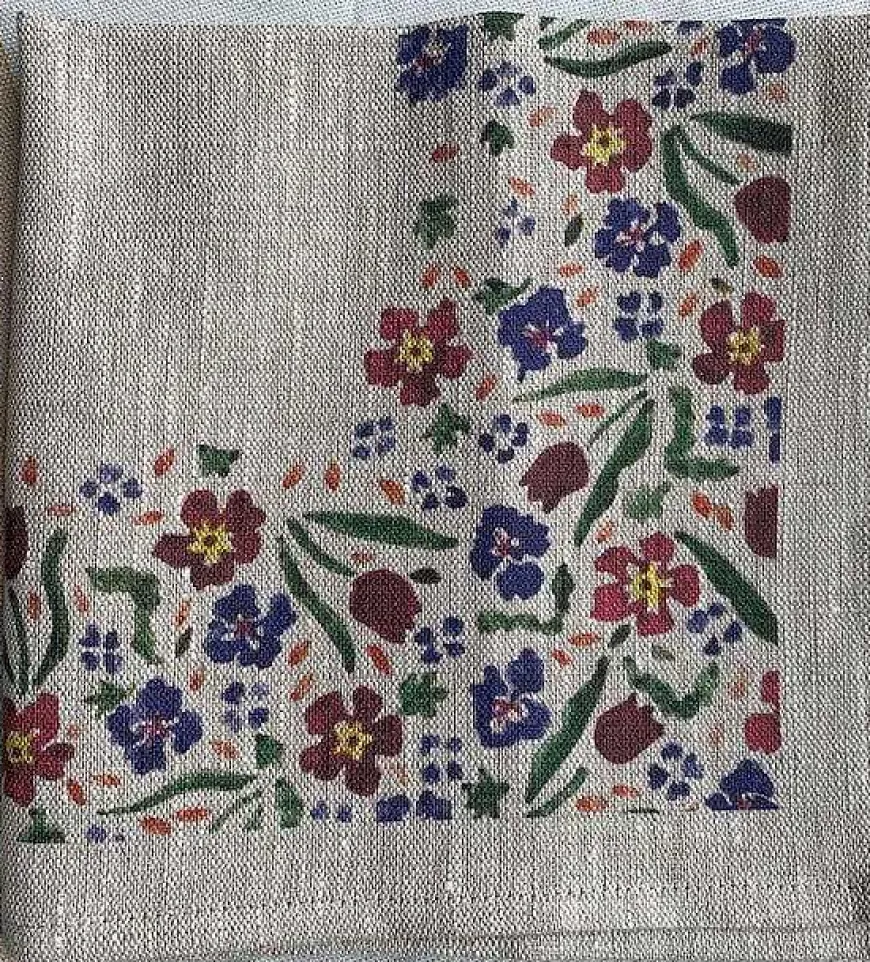 Best Sale Napkin Wild Flower Meadow Linen Napkins