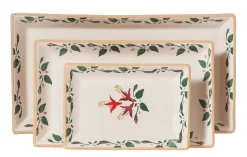 Clearance Nest Of 3 Rectangle Dishes Fuchsia Gift Sets
