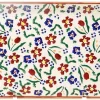 Hot Nest Of 3 Rectangle Dishes Wild Flower Meadow Wild Flower Meadow