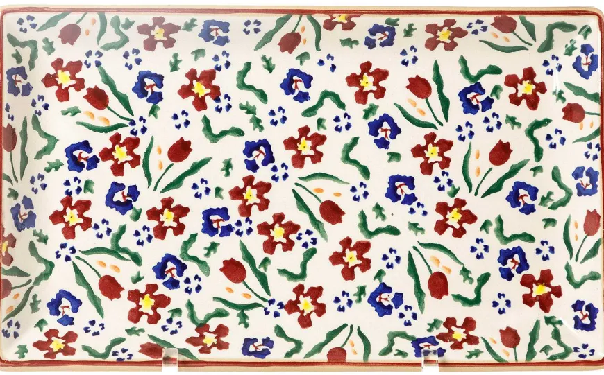 Hot Nest Of 3 Rectangle Dishes Wild Flower Meadow Wild Flower Meadow
