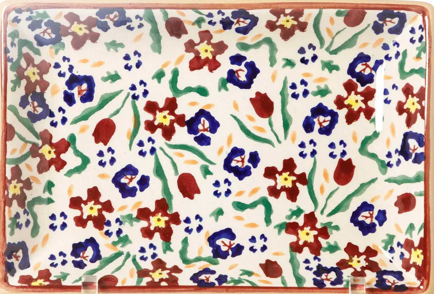 Hot Nest Of 3 Rectangle Dishes Wild Flower Meadow Wild Flower Meadow