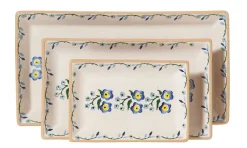 Sale Nest Of 3 Rectangle Dishes Forget Me Not Forget Me Not