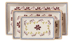 Clearance Nest Of 3 Rectangle Dishes Clematis Clematis