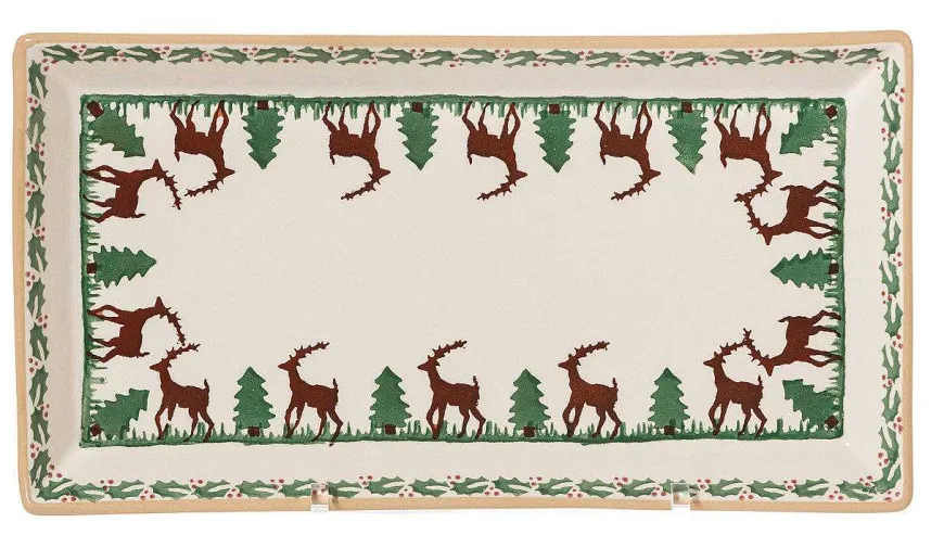 Cheap Nest Of 3 Rectangle Dishes Reindeer Reindeer