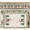 Best Sale Nest Of 3 Rectangle Dishes Reindeer Plates