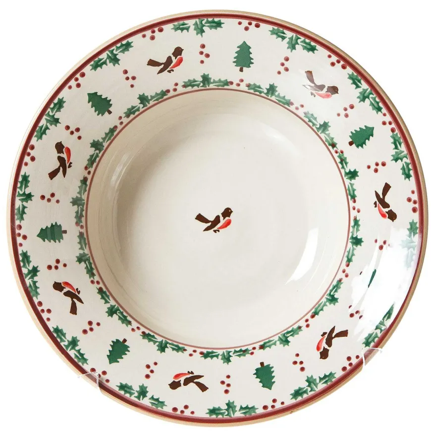 Sale Pasta Server Winter Robin Bowls