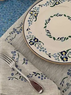 Cheap Placemat Forget Me Not Linen Hostess Gifts