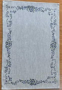 Best Sale Placemat Forget Me Not Linen Forget Me Not