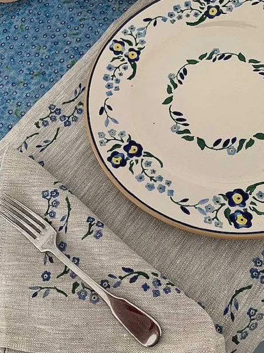 Cheap Placemat Forget Me Not Linen Placemats