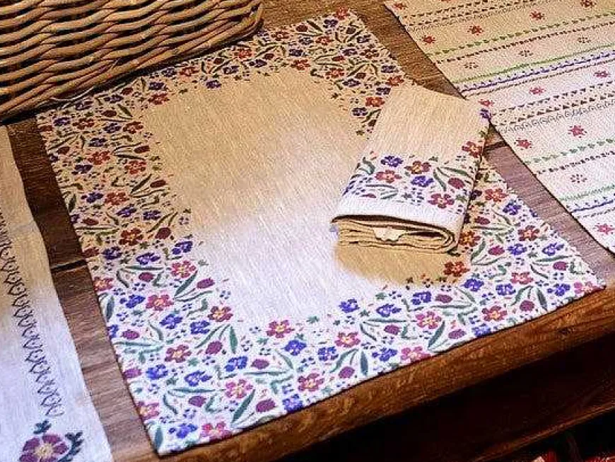 Flash Sale Placemat Wild Flower Meadow Linen House Warming Gifts