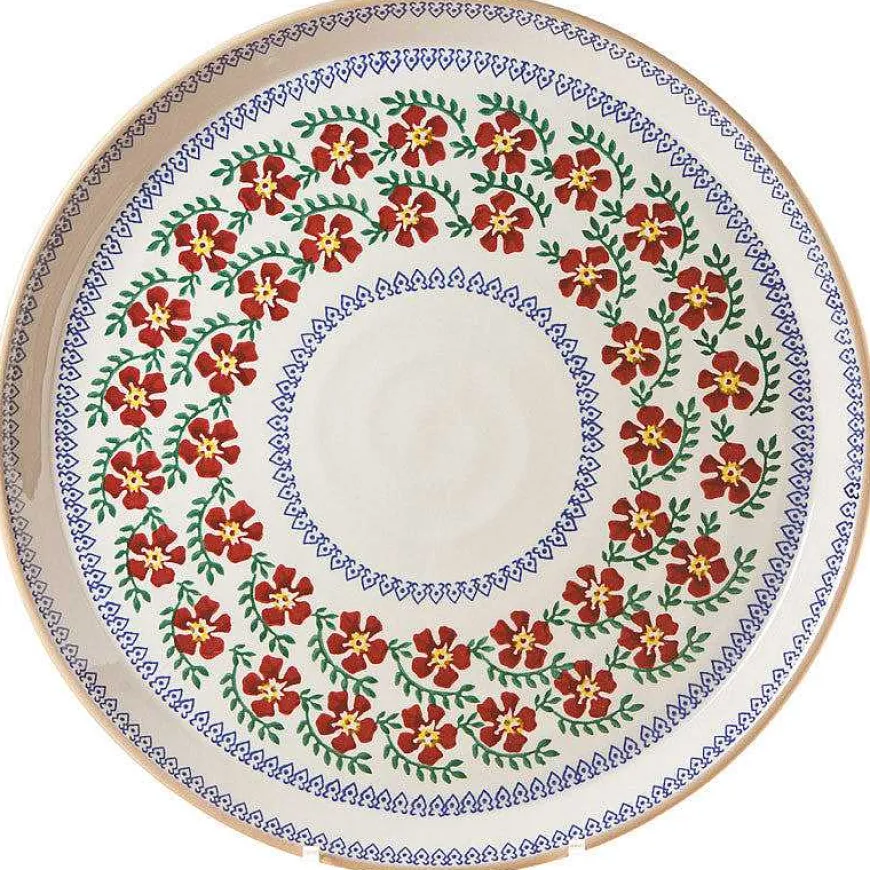 Cheap Presentation Platter Old Rose Christmas
