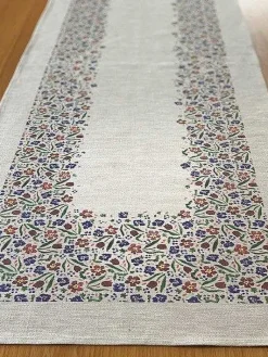 Outlet Runner Wild Flower Meadow Linen Wild Flower Meadow