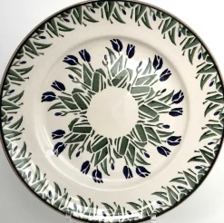 Fashion Serving Plate Blue Blooms Blue Blooms