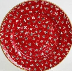 Clearance Serving Plate Red Lawn Easter