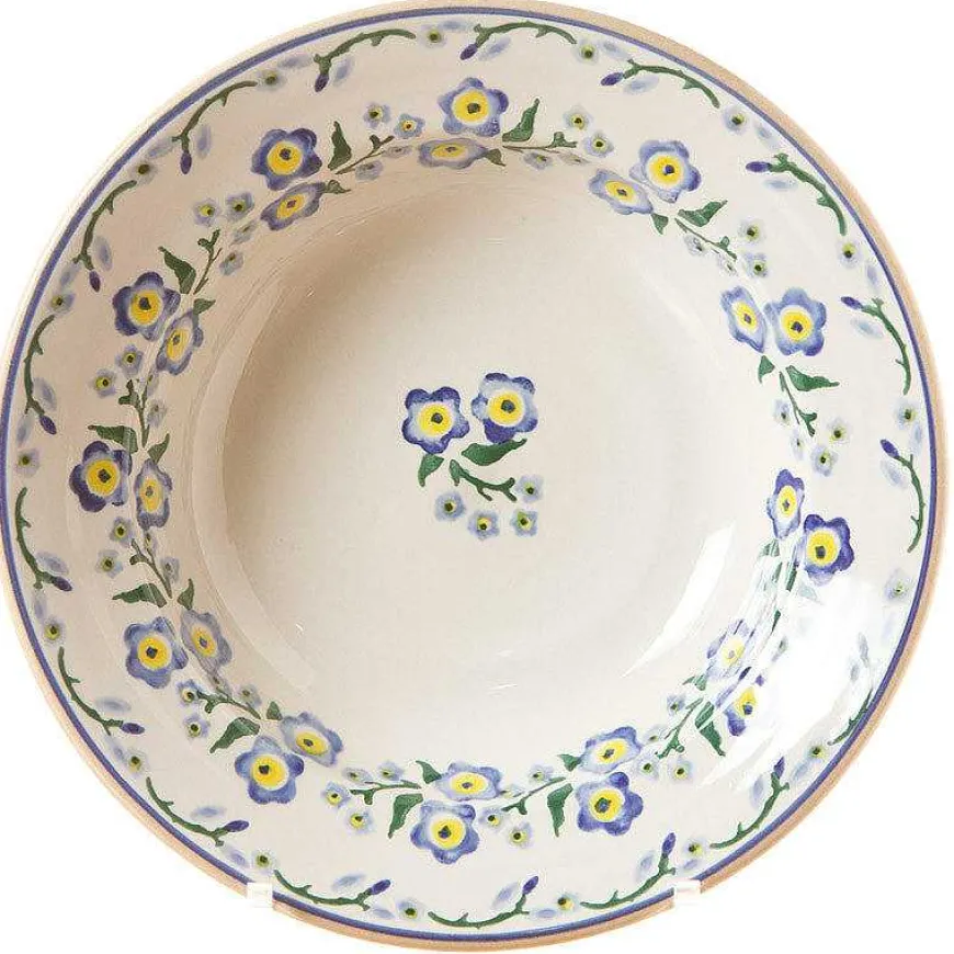 Best Sale Set Of Four Pasta Bowls Forget Me Not Forget Me Not