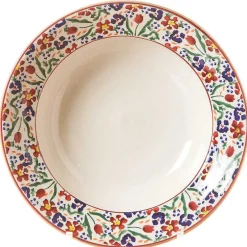 Best Sale Set Of Four Pasta Bowls Wild Flower Meadow Bowls